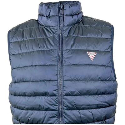 Guess GJ Triangle Herren Blau M Ärmellose Daunenjacke Guess GJ Triangle Herren Blau M Ärmellose Daunenjacke