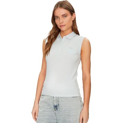 Guess Poloshirt - Blauw - Casual Stijl - 100% Katoen Guess Poloshirt - Blauw - Casual Stijl - 100% Katoen
