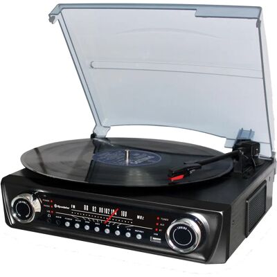 Giradischi Roadstar TTR-9645EBT - Automatico, USB, Bluetooth, Nero Giradischi Roadstar TTR-9645EBT - Automatico, USB, Bluetooth, Nero
