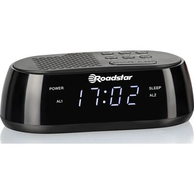 Roadstar CLR2477 Digital Radio Alarm Clock - Black Roadstar CLR2477 Digital Radio Alarm Clock - Black