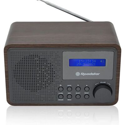 Roadstar HRA-700D+ Vintage Digitale Radio - Tragbar, Doppel Alarm Roadstar HRA-700D+ Vintage Digitale Radio - Tragbar, Doppel Alarm