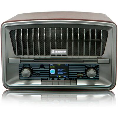 Roadstar Vintage Bluetooth Bärbar Radio CD-spelare Roadstar Vintage Bluetooth Bärbar Radio CD-spelare