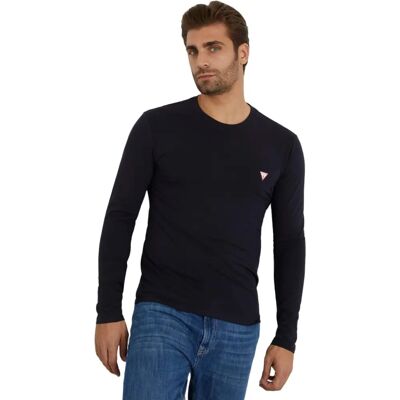 Guess M2YI28J1314 Granatowa koszulka z długim rękawem - Casual Guess M2YI28J1314 Granatowa koszulka z długim rękawem - Casual
