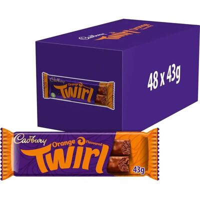 Cadbury Twirl Orange Chocolate Bar - Chocolate Bar Cadbury Twirl Orange Chocolate Bar - Chocolate Bar