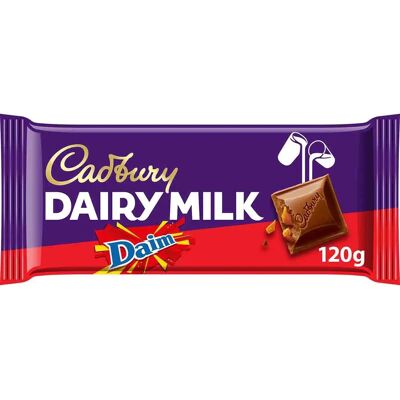 Cadbury Dairy Milk Daim 120g - Chocolate Bar Cadbury Dairy Milk Daim 120g - Chocolate Bar