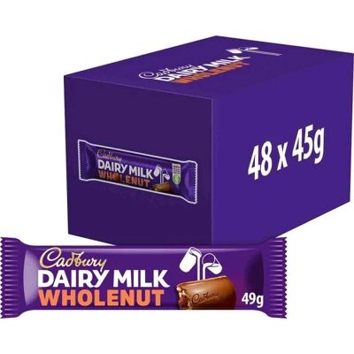 Cadbury Dairy Milk Whole Nut - 45 g - Chocolate bar Cadbury Dairy Milk Whole Nut - 45 g - Chocolate bar