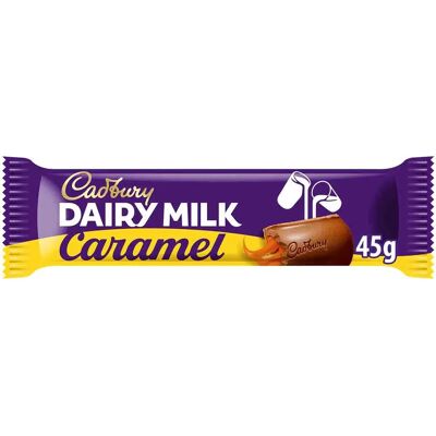 Cadbury - Dairy Milk Caramel - 45g - Pack 48 - Chocolate Bar Cadbury - Dairy Milk Caramel - 45g - Pack 48 - Chocolate Bar
