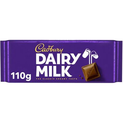 Cadbury Dairy Milk Large Bar 110 g - Chocolate Bar Cadbury Dairy Milk Large Bar 110 g - Chocolate Bar