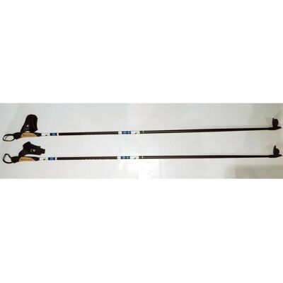 Bastoni da sci unisex McKINLEY Active Alu Pro - Nero/Bianco/Azzurro - 130cm Bastoni da sci unisex McKINLEY Active Alu Pro - Nero/Bianco/Azzurro - 130cm
