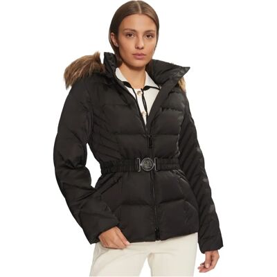Veste en Duvet Noire Guess - Décontracté, Polyester - Publicité Veste en Duvet Noire Guess - Décontracté, Polyester - Publicité