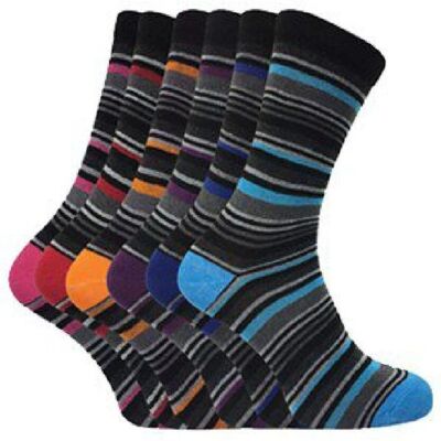 Sock Snob 6 Pairs Mens Formal Patterned Coloured Dress Cotton Socks - Red Sock Snob 6 Pairs Mens Formal Patterned Coloured Dress Cotton Socks - Red