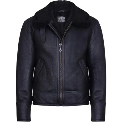 Infinity Leather B3 Ww2 Sheepskin Luchtvaartjasje - Zwart - S Infinity Leather B3 Ww2 Sheepskin Luchtvaartjasje - Zwart - S