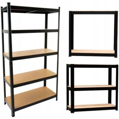 TOPESHOP Regio Estantería metálica - 5 estantes - 90x40x180cm TOPESHOP Regio Estantería metálica - 5 estantes - 90x40x180cm