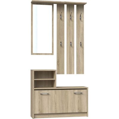 TOPESHOP Turin - Armario - Estilo moderno, Espejo, 2 puertas, 2 cajones TOPESHOP Turin - Armario - Estilo moderno, Espejo, 2 puertas, 2 cajones