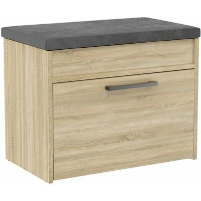 TOPESHOP Parmi - Banco de entrada con almacenamiento - Estilo escandinavo - 60x35x49 TOPESHOP Parmi - Banco de entrada con almacenamiento - Estilo escandinavo - 60x35x49
