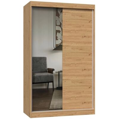 TOPESHOP Paolo - armario con puertas correderas - 120cm - beige - estilo moderno TOPESHOP Paolo - armario con puertas correderas - 120cm - beige - estilo moderno