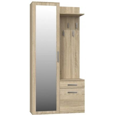 HUCOCO Sheila - Armoire avec Miroir - Sonoma - Publicité HUCOCO Sheila - Armoire avec Miroir - Sonoma - Publicité
