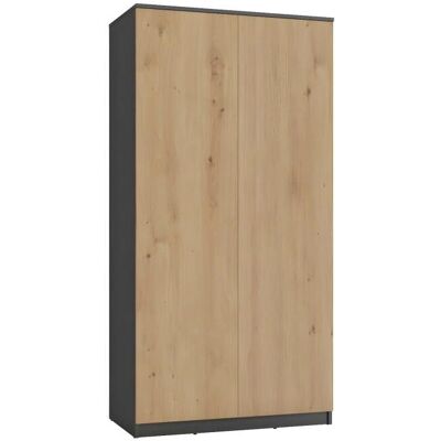 TOPESHOP Esme Armario - Estilo Escandinavo - 90x50x180 - 2 Puertas TOPESHOP Esme Armario - Estilo Escandinavo - 90x50x180 - 2 Puertas