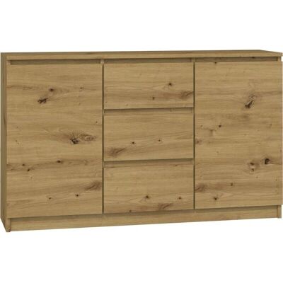 Hucoco Comò Minimalista - 75x120x40 - Rovere Hucoco Comò Minimalista - 75x120x40 - Rovere