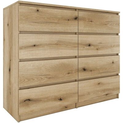 Hucoco Milano Grande Comò Moderno - 8 Cassetti - Stoccaggio Minimalista Hucoco Milano Grande Comò Moderno - 8 Cassetti - Stoccaggio Minimalista