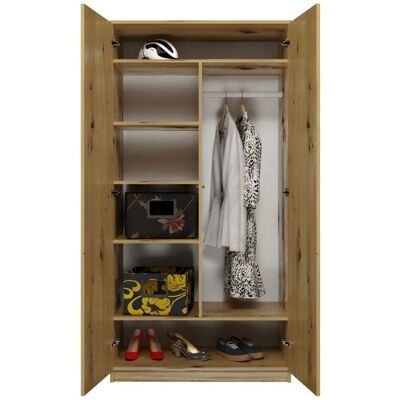 HUCOCO Esme - Armoire - Style Scandinave - 90x50x180 - Publicité HUCOCO Esme - Armoire - Style Scandinave - 90x50x180 - Publicité