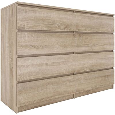 Hucoco Milan 8/120 Commode moderne - Chambre/Séjour/Bureau - Publicité Hucoco Milan 8/120 Commode moderne - Chambre/Séjour/Bureau - Publicité