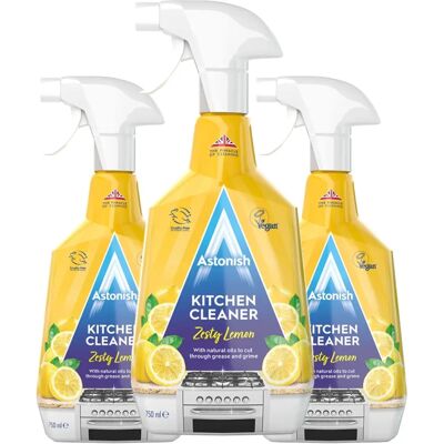 Astonish - Zesty Lemon - 3 x 750ml - Triple Pack - Kitchen Cleaner Astonish - Zesty Lemon - 3 x 750ml - Triple Pack - Kitchen Cleaner
