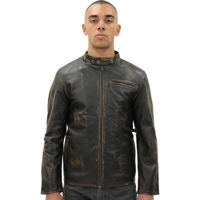 Infinity Leather Heren Vintage Zwarte Bikerjas XS - Bikerjas Infinity Leather Heren Vintage Zwarte Bikerjas XS - Bikerjas