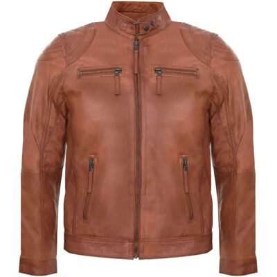 Infinity Leather XS Tan Motorrad Lederjacke - Lederjacke Infinity Leather XS Tan Motorrad Lederjacke - Lederjacke