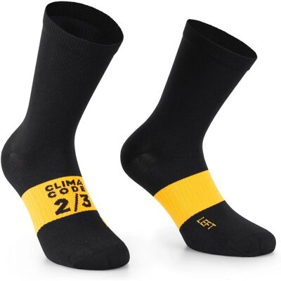 Assos Spring Fall Socks EVO - Svart - Storlek 35-38 Assos Spring Fall Socks EVO - Svart - Storlek 35-38