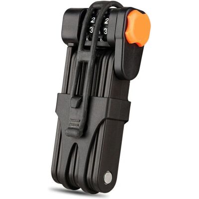 SHINING HOUSE - FoldableBikeLock - Negro - Bike lock SHINING HOUSE - FoldableBikeLock - Negro - Bike lock