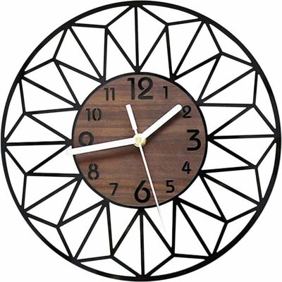 Shining House - 40cm Acrylic Wood Skeleton - Silencioso - Clock Shining House - 40cm Acrylic Wood Skeleton - Silencioso - Clock