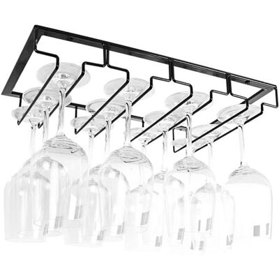 Shining House - 4-Row - Negro - Estante para copas Shining House - 4-Row - Negro - Estante para copas