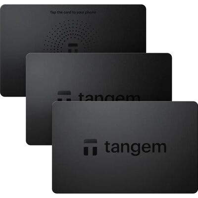Tangem 2.0 - 3 Kort Sæt - Kryptolommebog - Sort Tangem 2.0 - 3 Kort Sæt - Kryptolommebog - Sort