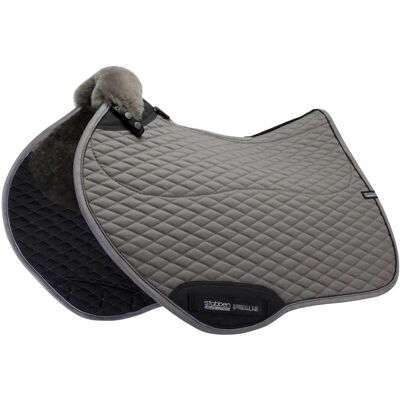 Stübben Grau Springen Streamline Lammfell Schabracke - Reitpad Stübben Grau Springen Streamline Lammfell Schabracke - Reitpad