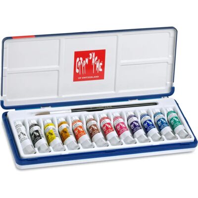 Caran d'Ache Multi Water Based Paint - 12 Tubes Caran d'Ache Multi Water Based Paint - 12 Tubes