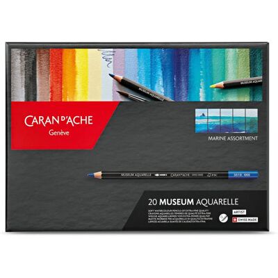 Caran d'Ache Wodoodporne kredki - 20 sztuk Caran d'Ache Wodoodporne kredki - 20 sztuk