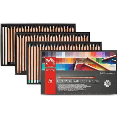 Caran d'Ache LUMINANCE 76 Colours + 2 Blenders - Free Art Accessories Caran d'Ache LUMINANCE 76 Colours + 2 Blenders - Free Art Accessories