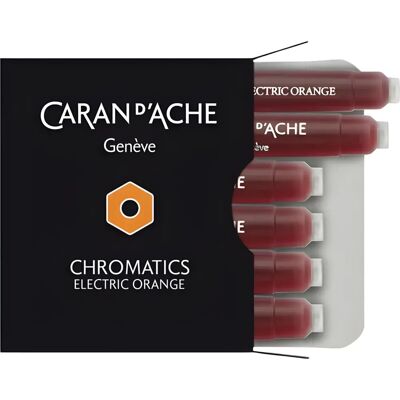 Cartucce di Inchiostro Arancione Elettrico Caran d'Ache - Accessori Stilografiche Cartucce di Inchiostro Arancione Elettrico Caran d'Ache - Accessori Stilografiche