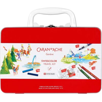 Kit da viaggio Swisscolor di Caran d'Ache - Set artistico portatile Kit da viaggio Swisscolor di Caran d'Ache - Set artistico portatile