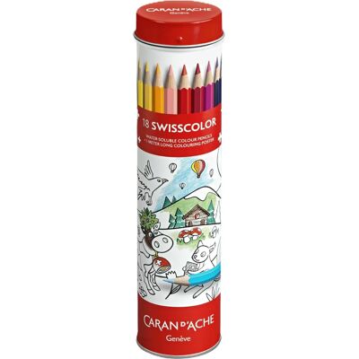 Caran d'Ache Swisscolor Buntstifte - Mehrfarbig 18 Stück Caran d'Ache Swisscolor Buntstifte - Mehrfarbig 18 Stück