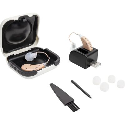 MEDIASHOP Wiederaufladbares Hörverstärker-Set - Diskret, USB, Hochwertig MEDIASHOP Wiederaufladbares Hörverstärker-Set - Diskret, USB, Hochwertig
