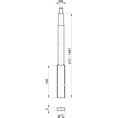 PLANET - 1724 - verzinkt - Ø10 mm - Türbeschläge PLANET - 1724 - verzinkt - Ø10 mm - Türbeschläge