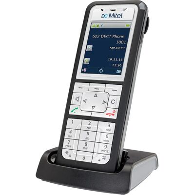 Mitel 622d Téléphone DECT - Noir, Argent - Téléphone DECT - Publicité Mitel 622d Téléphone DECT - Noir, Argent - Téléphone DECT - Publicité
