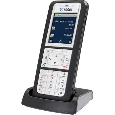 Téléphone DECT Mitel 632d Noir Argent - Appareil de Communication - Publicité Téléphone DECT Mitel 632d Noir Argent - Appareil de Communication - Publicité