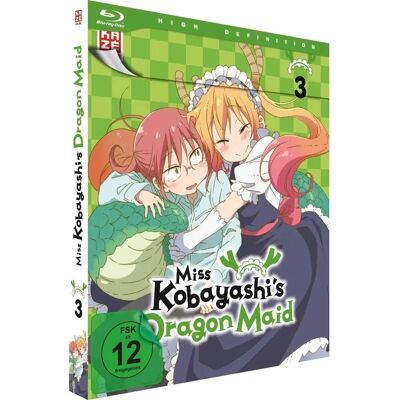 KAZÉ Anime - Miss Kobayashi's Dragon Maid - Vol. 3 - Used - Blu-ray KAZÉ Anime - Miss Kobayashi's Dragon Maid - Vol. 3 - Used - Blu-ray