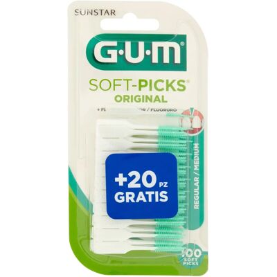GUM Soft-Picks Original Medium - Interdentale Børster - 100 Enheter GUM Soft-Picks Original Medium - Interdentale Børster - 100 Enheter