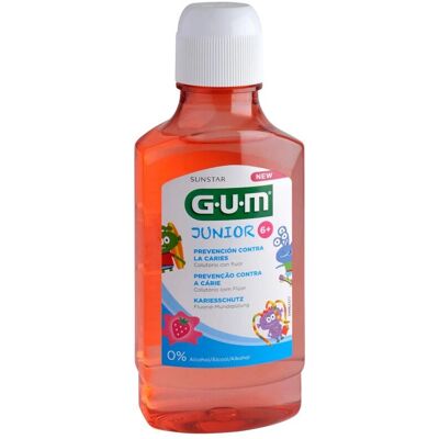 Enjuague bucal GUM Junior Sabor Fresa - 300ml para niños 6+ Enjuague bucal GUM Junior Sabor Fresa - 300ml para niños 6+