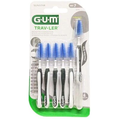 Spazzolini Interdentali GUM - Confezione da 6, 2,6 mm, ISO 7 - Igiene Orale Spazzolini Interdentali GUM - Confezione da 6, 2,6 mm, ISO 7 - Igiene Orale