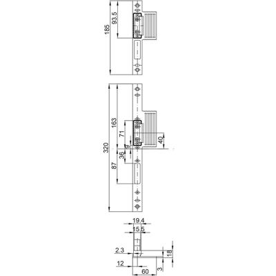 MSL - 24413-M-STL-V - DIN L/R - verstellbar - Türgarnitur MSL - 24413-M-STL-V - DIN L/R - verstellbar - Türgarnitur